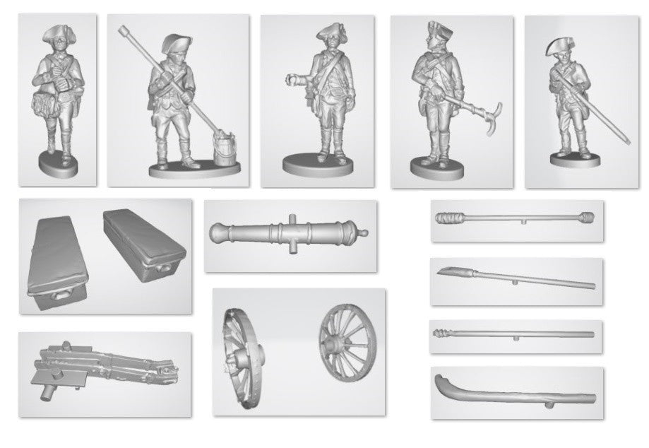 Hat Industrie 1:72 Scale American War Of Independence British Artillery - 8345