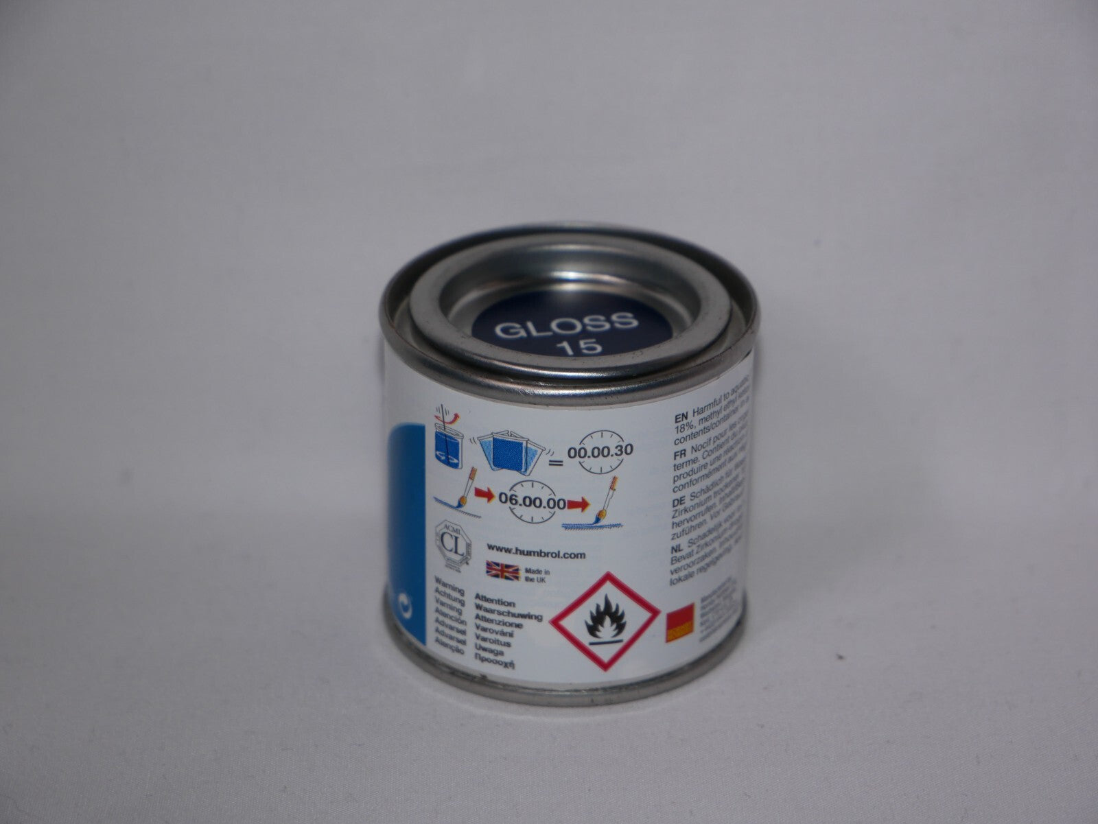Humbrol Modelling Enamel Paints Gloss Midnight Blue No 15 (50ml) Tub - AQ0015