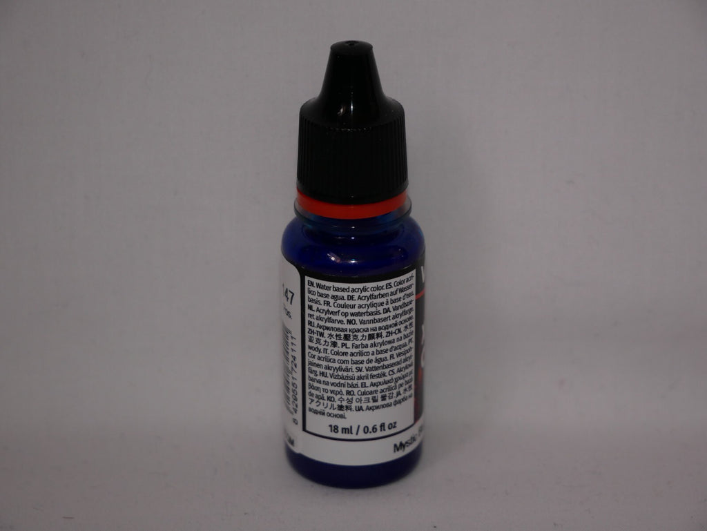Vallejo Xpress Color Acrylics Mystic Blue 18ml/0.6 fl oz Dropper Bottle - 72.411