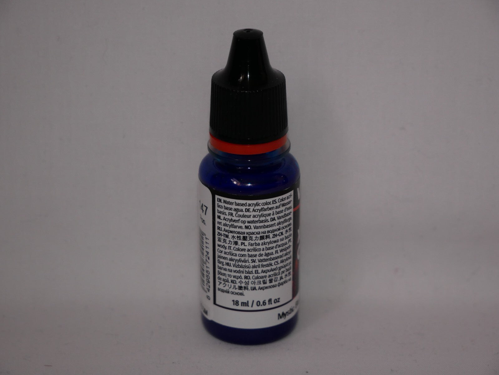 Vallejo Xpress Color Acrylics Mystic Blue 18ml/0.6 fl oz Dropper Bottle - 72.411