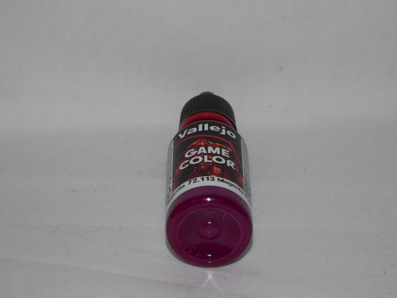 Vallejo Game Color Acrylics Deep Magenta 18ml/0.6 fl oz Dropper Bottle - 72.113