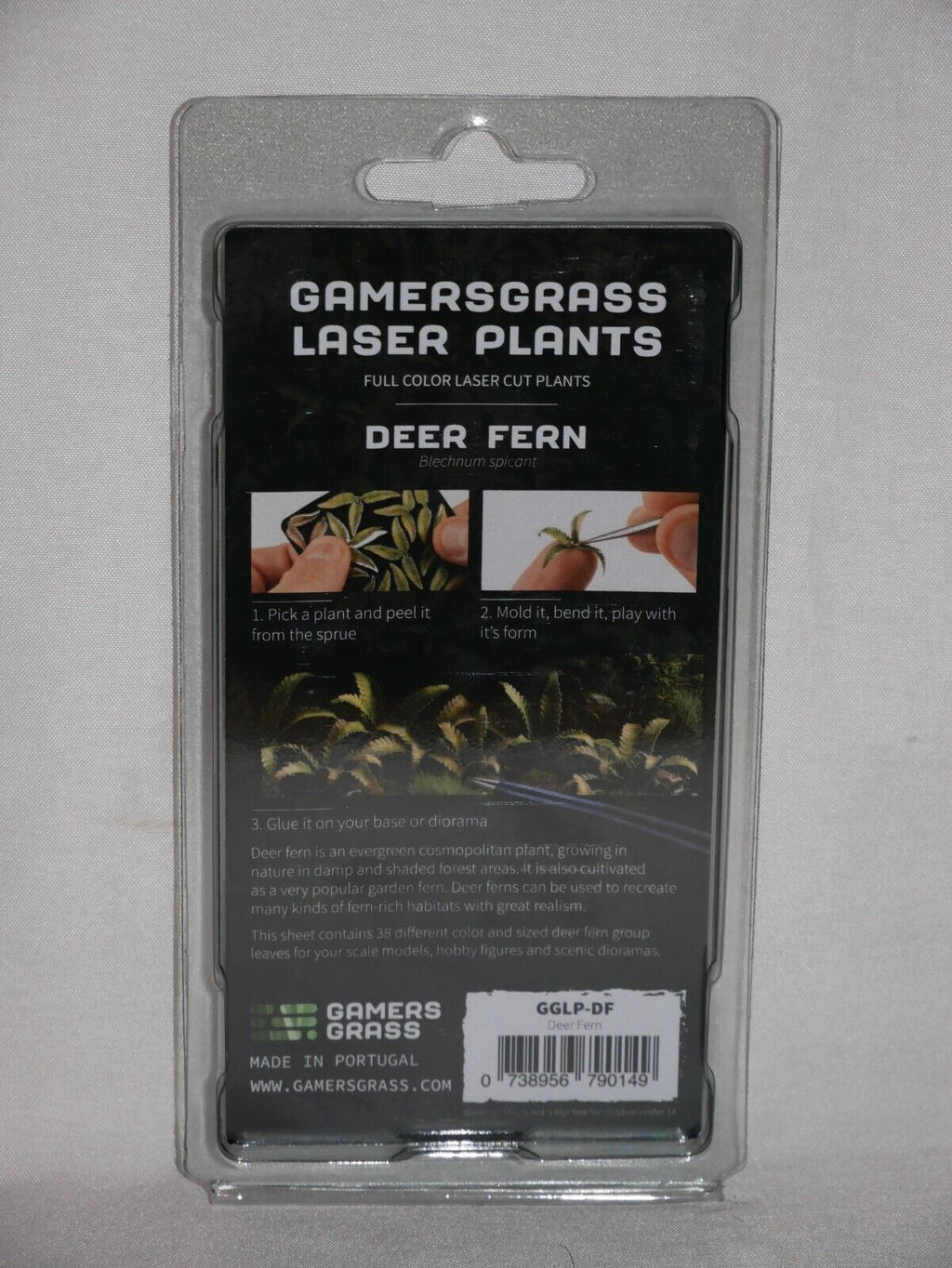 Gamers Grass Full Color Laser Cut Plants Deer Fern For Bases 38 Per Pack GGLP-DF