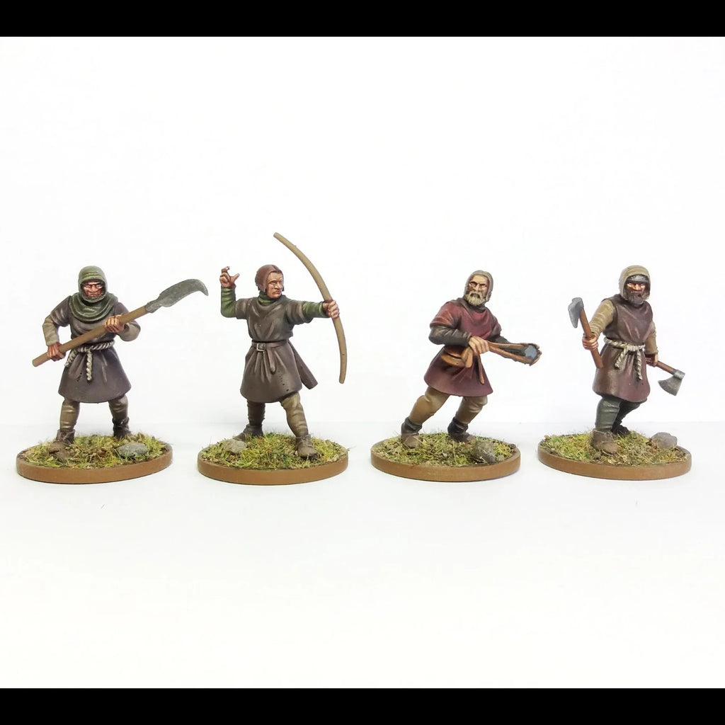 Wargames Atlantic The Barons' War 28mm Peasant Leavy (1100 - 1350) - WAAAC003