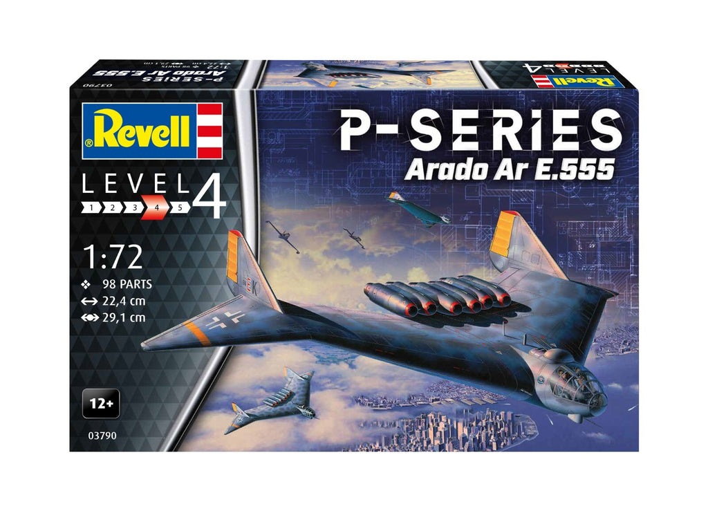 Revell 1:72 WW2 P-Series Arado Ar E.555 Model Aircraft Kit Skill Level 4 - 03790