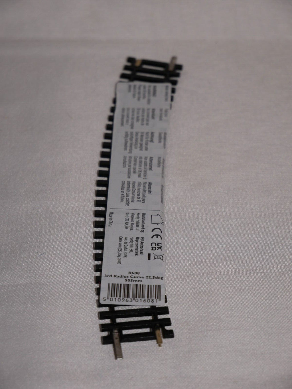 Hornby 1:76 Model Railway Track Single Piece 3rd Radius Standard Curve Arc R608
