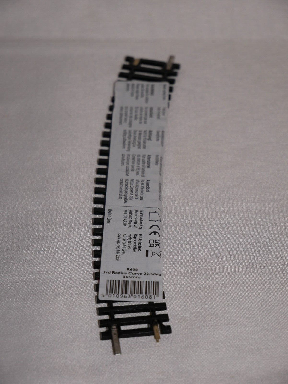 Hornby 1:76 Model Railway Track Single Piece 3rd Radius Standard Curve Arc R608