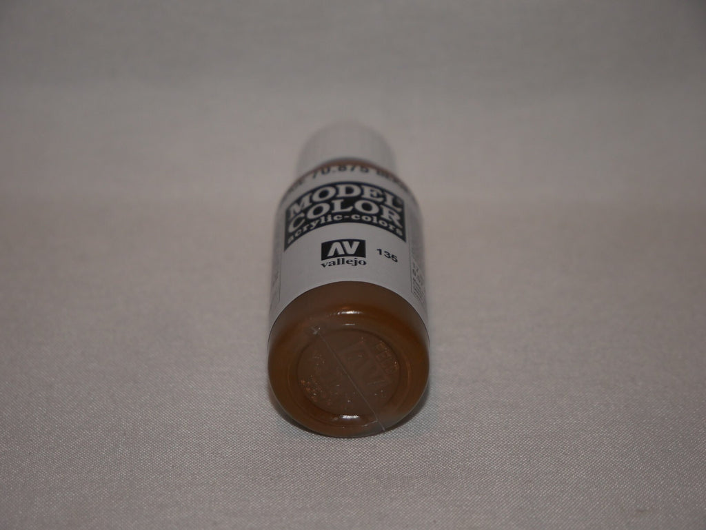 Vallejo Model Color Beige Brown Acrylic 17ml/0.57 fl oz Dropper Bottle - 70.875