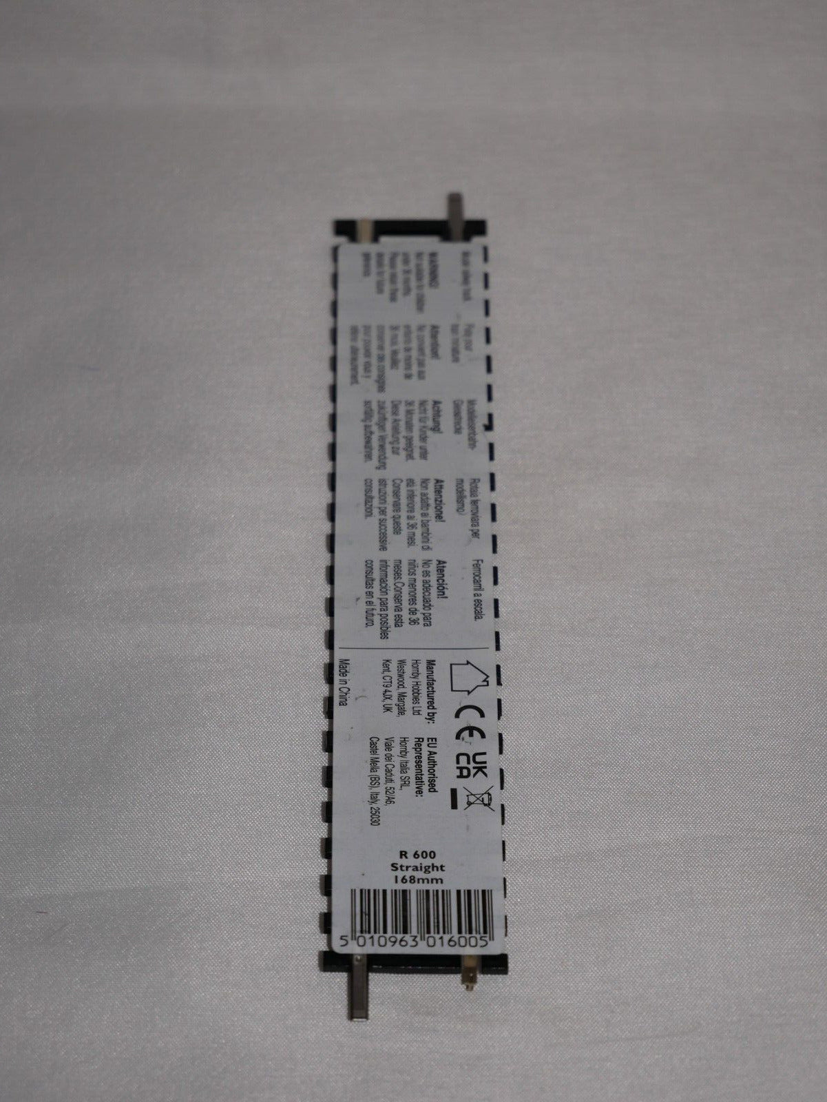Hornby 1:76 Scale Model Railway Track Single Piece Standard Straight Track R600