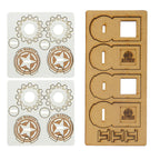 Warlord Games & Skytrex Bolt Action Laser Cut MFD Unit Pin Markers USA  - 408800010