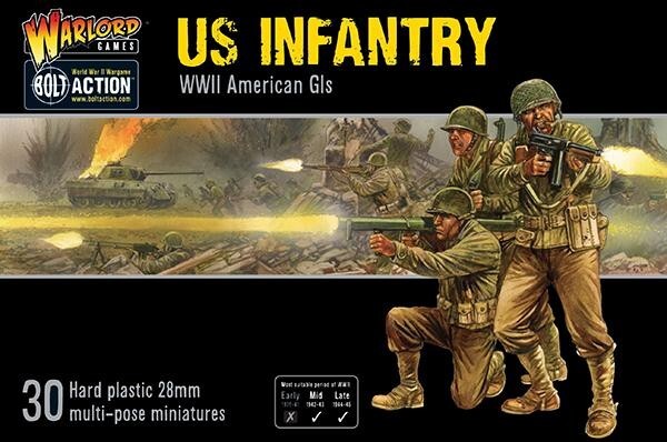 Warlord Games Bolt Action 1:56 Scale WWII US Infantry American GIs - (402013012)