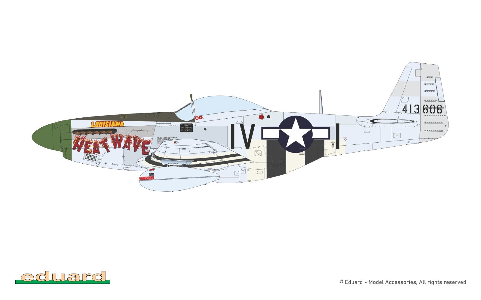 Eduard 1:72 Scale North American P-51D-5 Mustang ProfiPACK Edition Kit - 70171