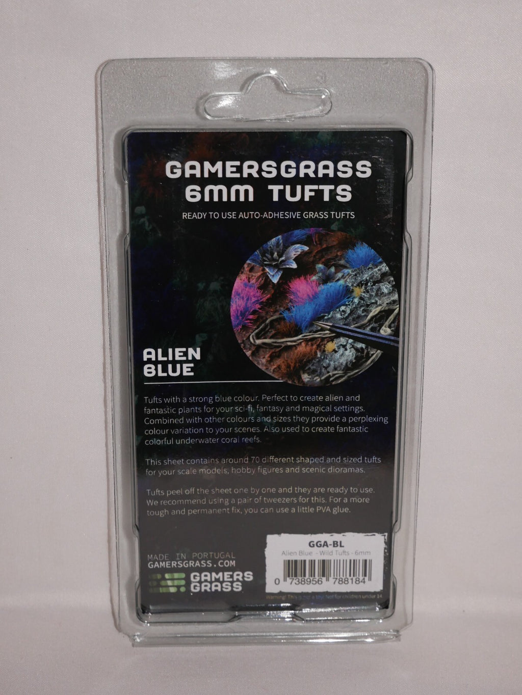 Gamers Grass Wild Alien Blue 6mm Tufts For Wargaming Bases (70) Per Pack GGA-BL