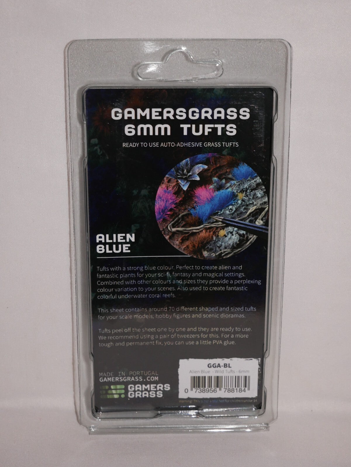 Gamers Grass Wild Alien Blue 6mm Tufts For Wargaming Bases (70) Per Pack GGA-BL