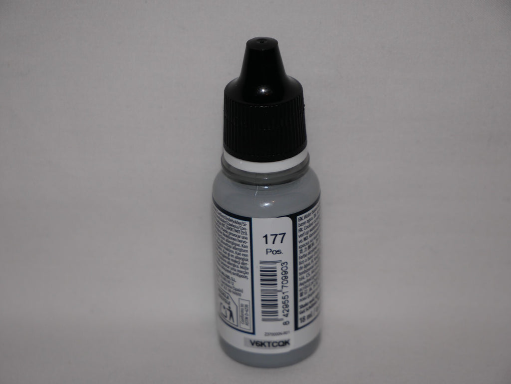 Vallejo Model Color Light Grey Acrylic 18ml/0.60 fl oz Dropper Bottle - 70.990