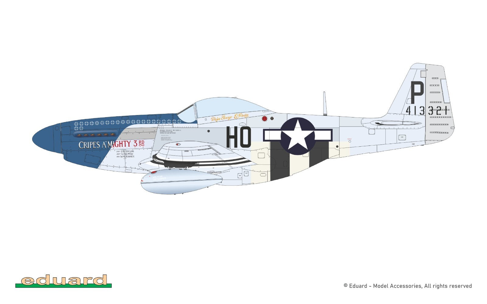 Eduard 1:72 Scale North American P-51D-5 Mustang ProfiPACK Edition Kit - 70171