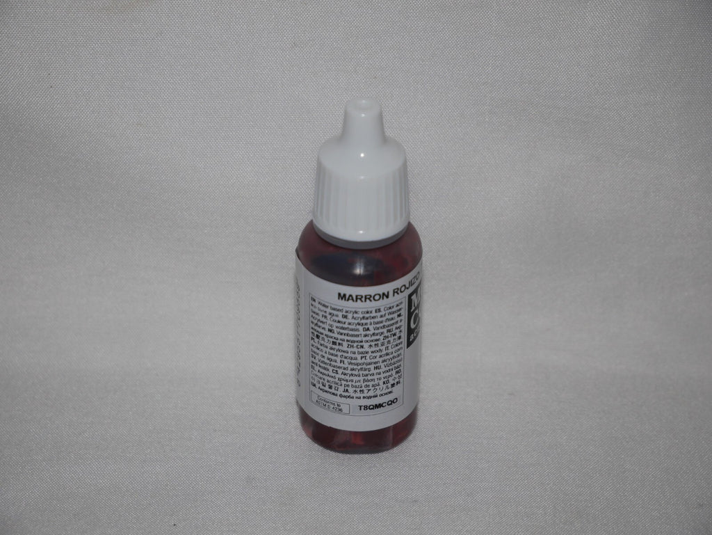 Vallejo Model Color Hull Red Acrylic 17ml/0.57 fl oz Dropper Bottle - 70.985