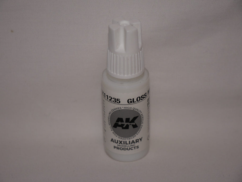 AK Interactive Auxiliary Products Range Gloss Medium 17ml Dropper Bottle AK11235