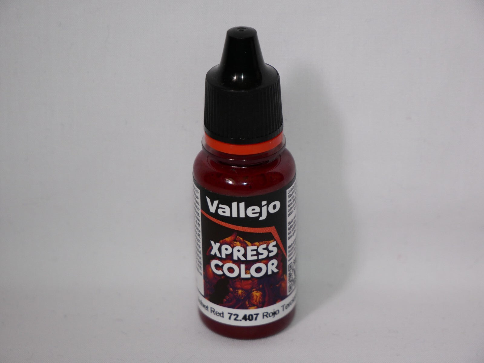Vallejo Xpress Color Acrylics Velvet Red 18ml/0.6 fl oz Dropper Bottle - 72.407