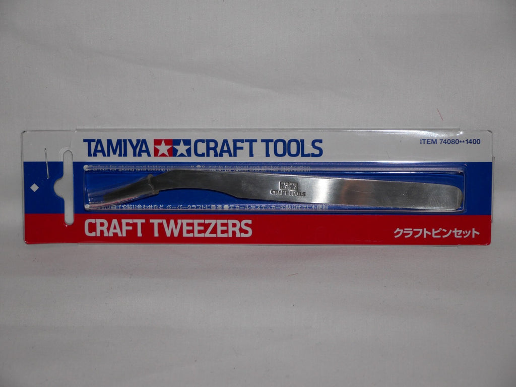 Tamiya Craft Tools Series 80 Stainless Steel Craft Tweezers For Papercraft 74080