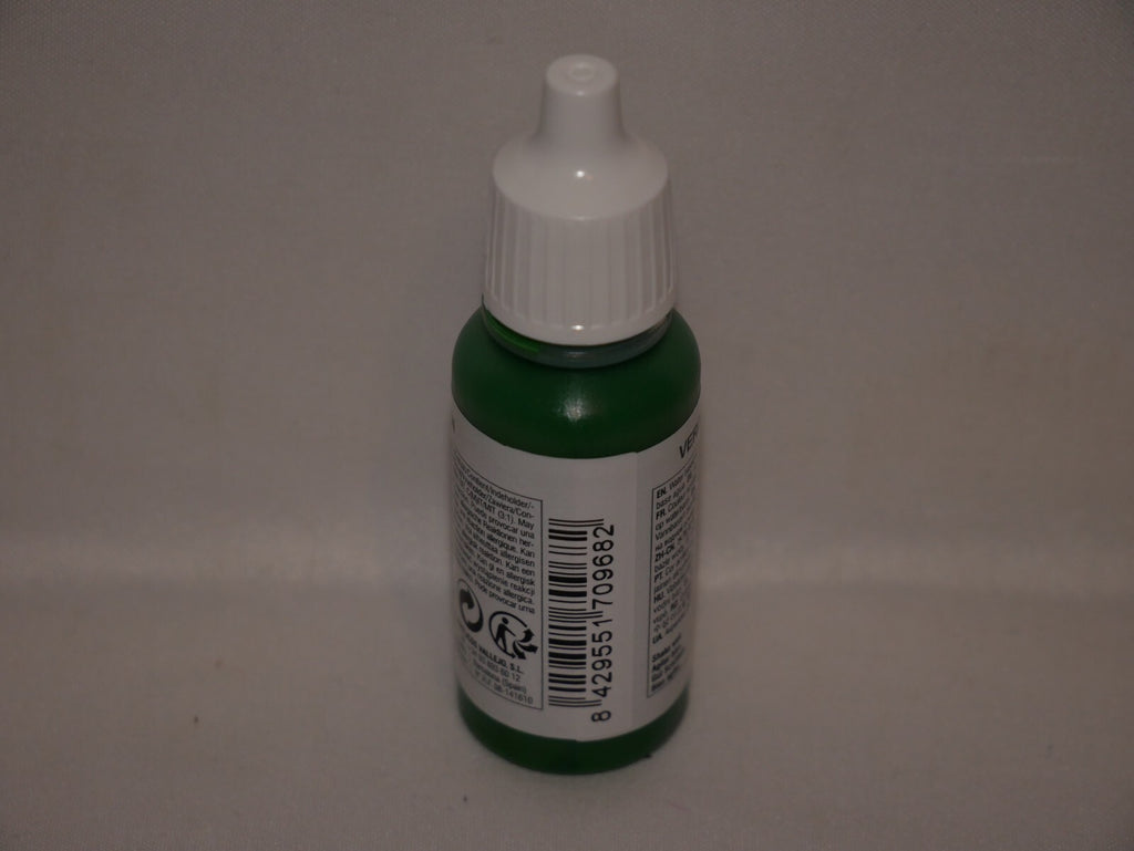 Vallejo Model Color Flat Green Acrylic 17ml /0.57 fl oz Dropper Bottle - 70.968