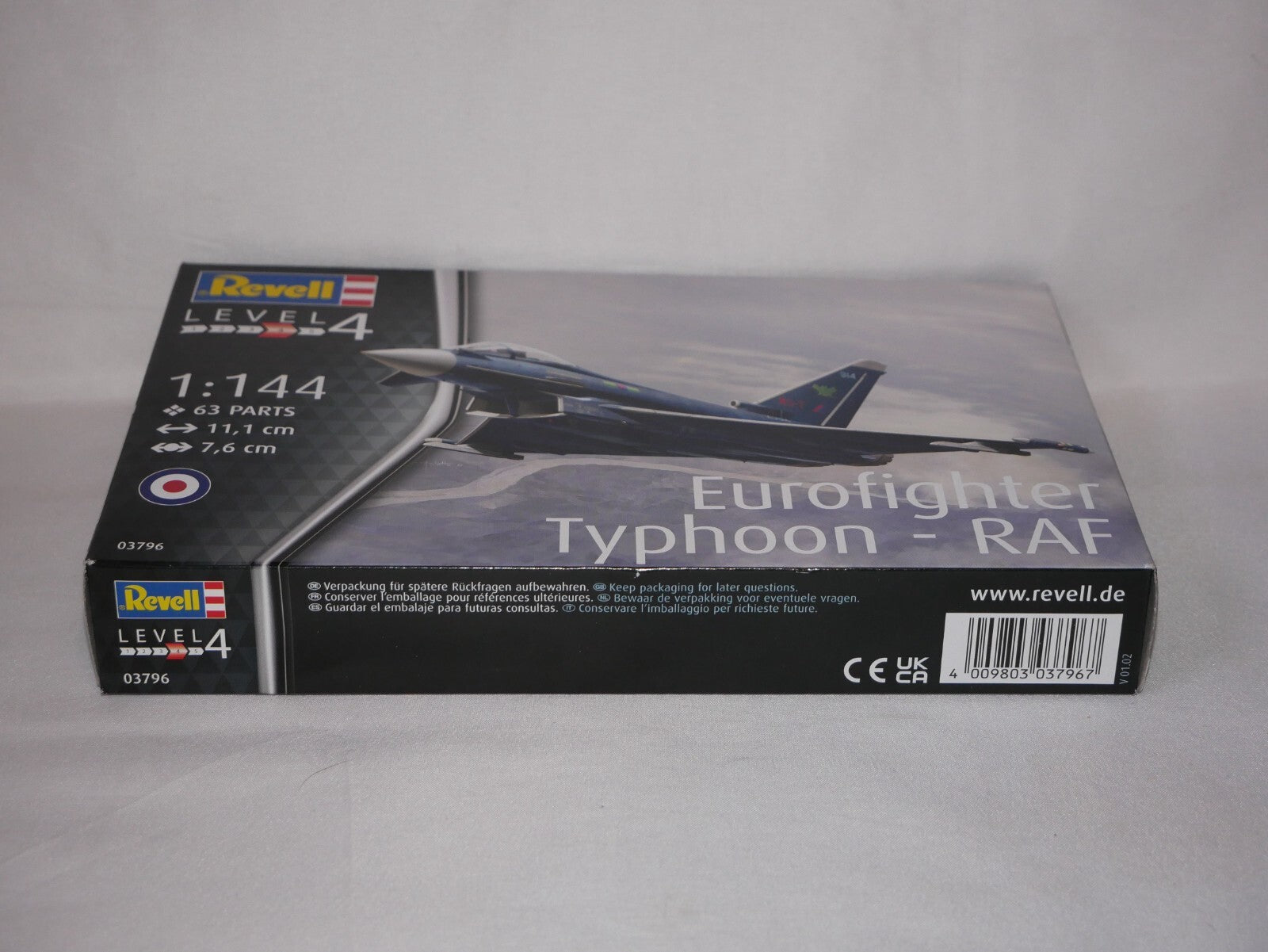 Revell 1:144 Eurofighter Typhoon - RAF Model Aircraft Kit Skill Level 4 03796
