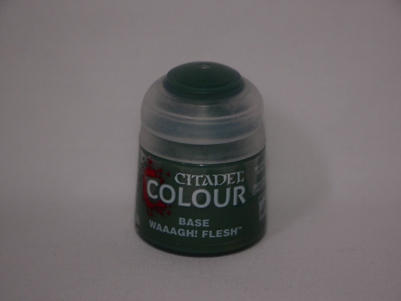 Citadel Colour Base WAAAGH! Flesh Acrylic 12ml/0.40 fl oz Paint Pot - (21-13)