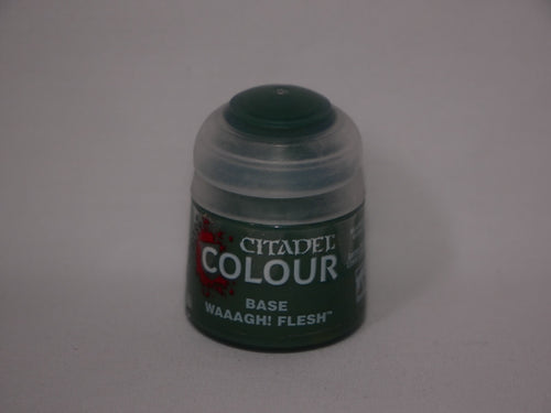 Citadel Colour Base WAAAGH! Flesh Acrylic 12ml/0.40 fl oz Paint Pot - (21-13)