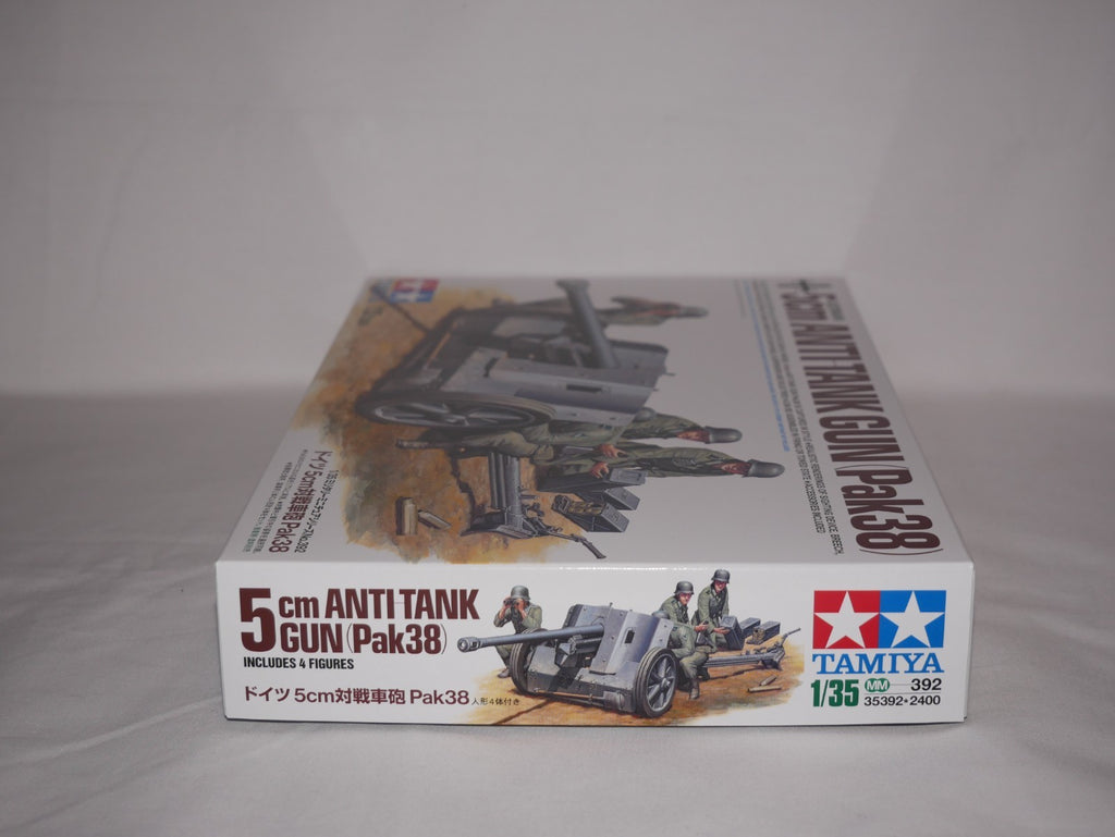 Tamiya 1:35 Scale WWII German 5cm Anti-Tank Gun (Pack38) Plastic Model Kit 35392