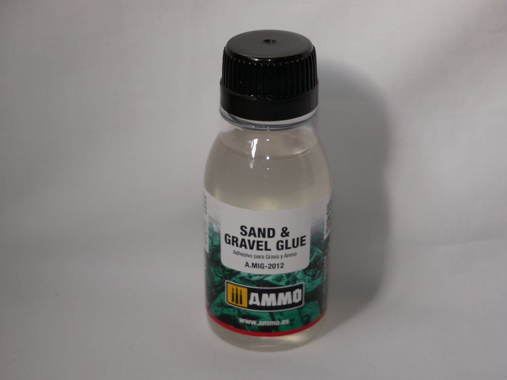 Ammo By Mig Jimenez Sand & Gravel Glue Adhesive 100ml Plastic Bottle A.MIG-2012