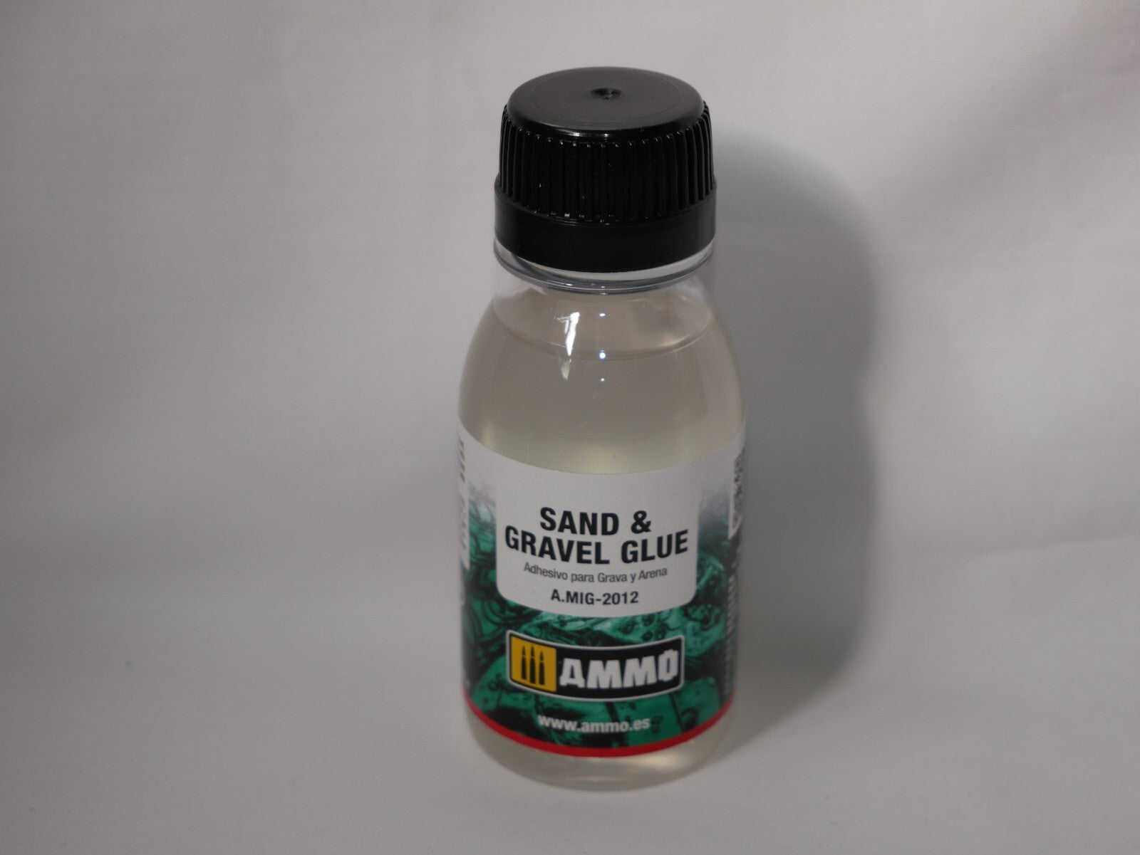 Ammo By Mig Jimenez Sand & Gravel Glue Adhesive 100ml Plastic Bottle A.MIG-2012