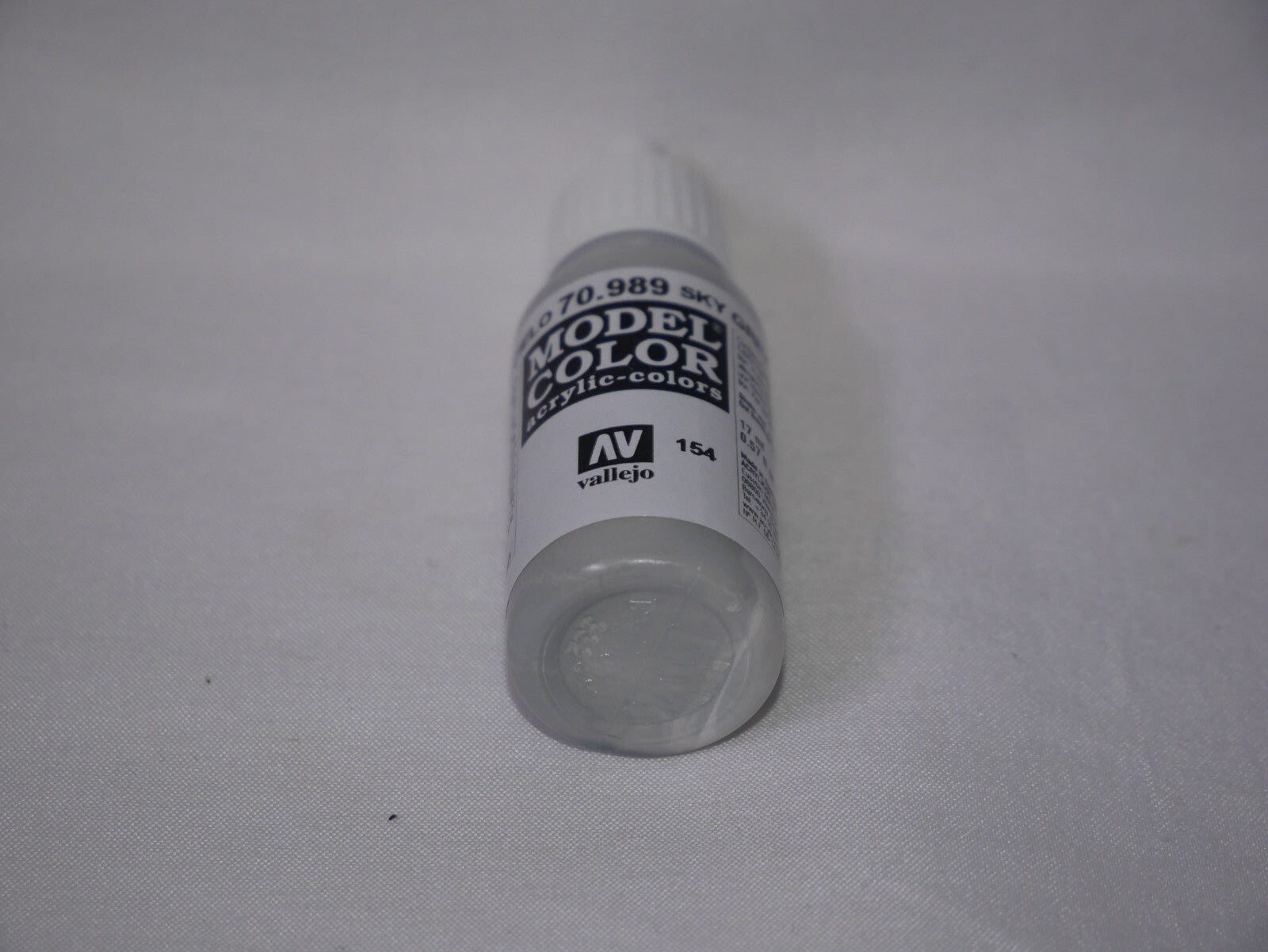 Vallejo Model Color Sky Grey Acrylic 17ml/0.57 fl oz Dropper Bottle - 70.989