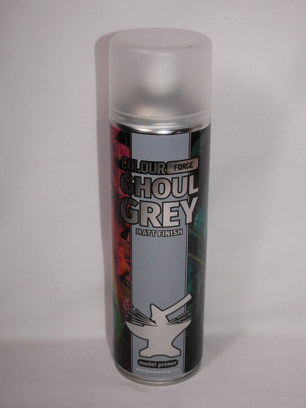 Colour Forge Ghoul Grey Matt Finish Model Primer 500ml Aerosol Rattle Spray Can