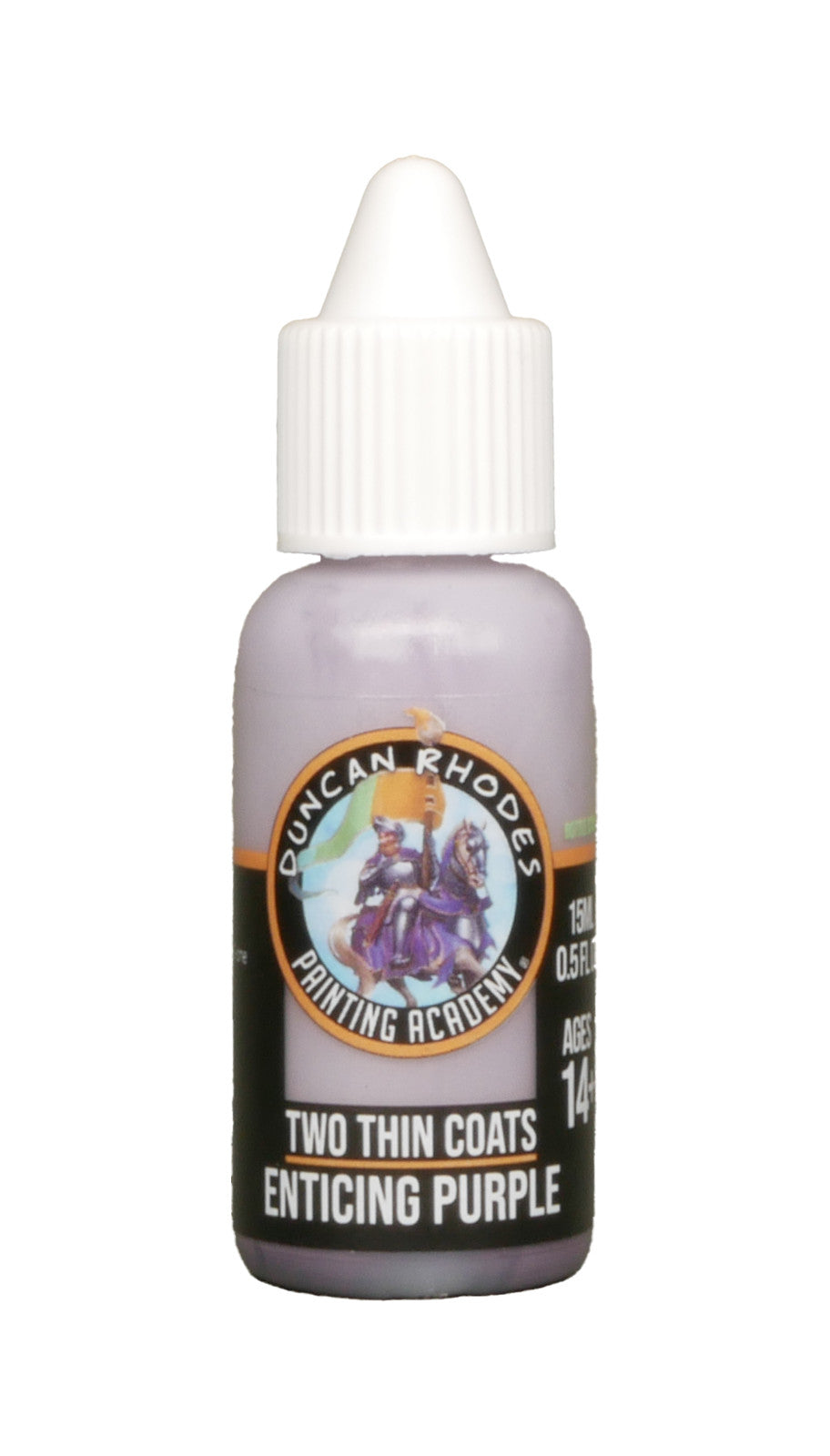 Duncan Rhodes Painting Academy Two Thin Coats Enticing Purple 15ml Bottle 10152
