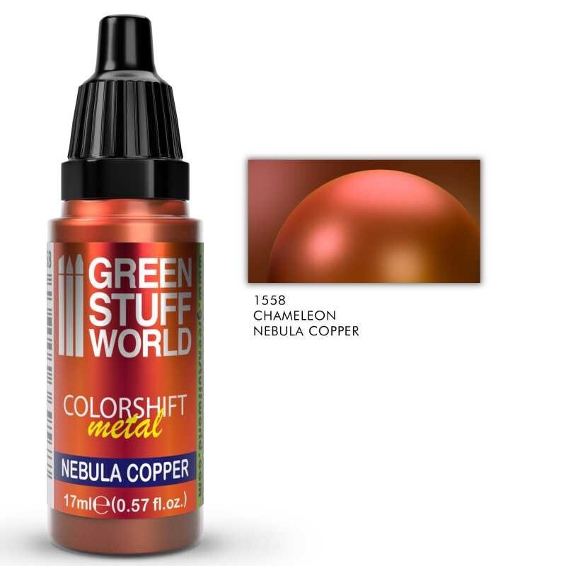 Green Stuff World Colorshift Chameleon Metal Paints Nebula Copper 17ml - 1558