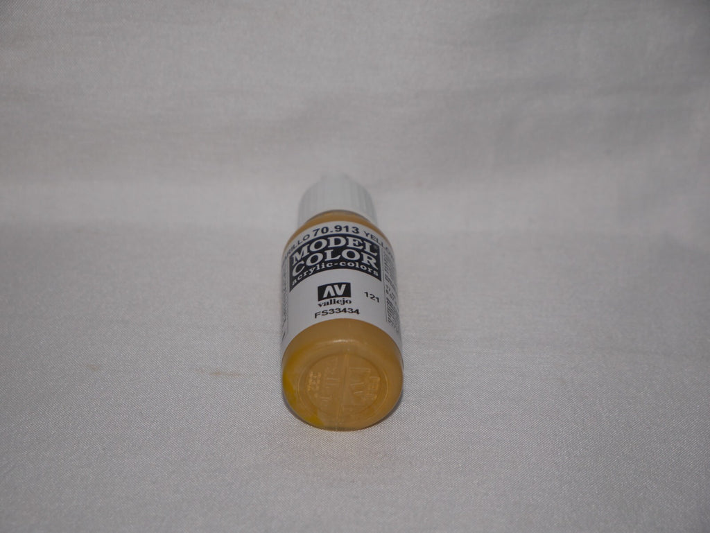 Vallejo Model Color Yellow Ochre Acrylic 17ml/0.57 fl oz Dropper Bottle - 70.913