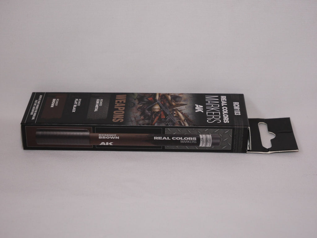 AK Interactive Real Colors Fast Dry Acrylic Markers Weapons (3 Piece) Set RCM103