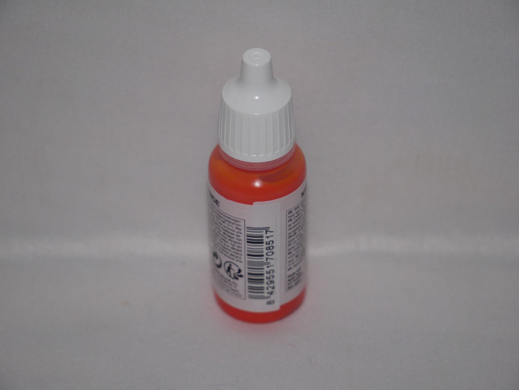 Vallejo Model Color Bright Orange Acrylic 17ml/0.57 fl oz Dropper Bottle  70.851
