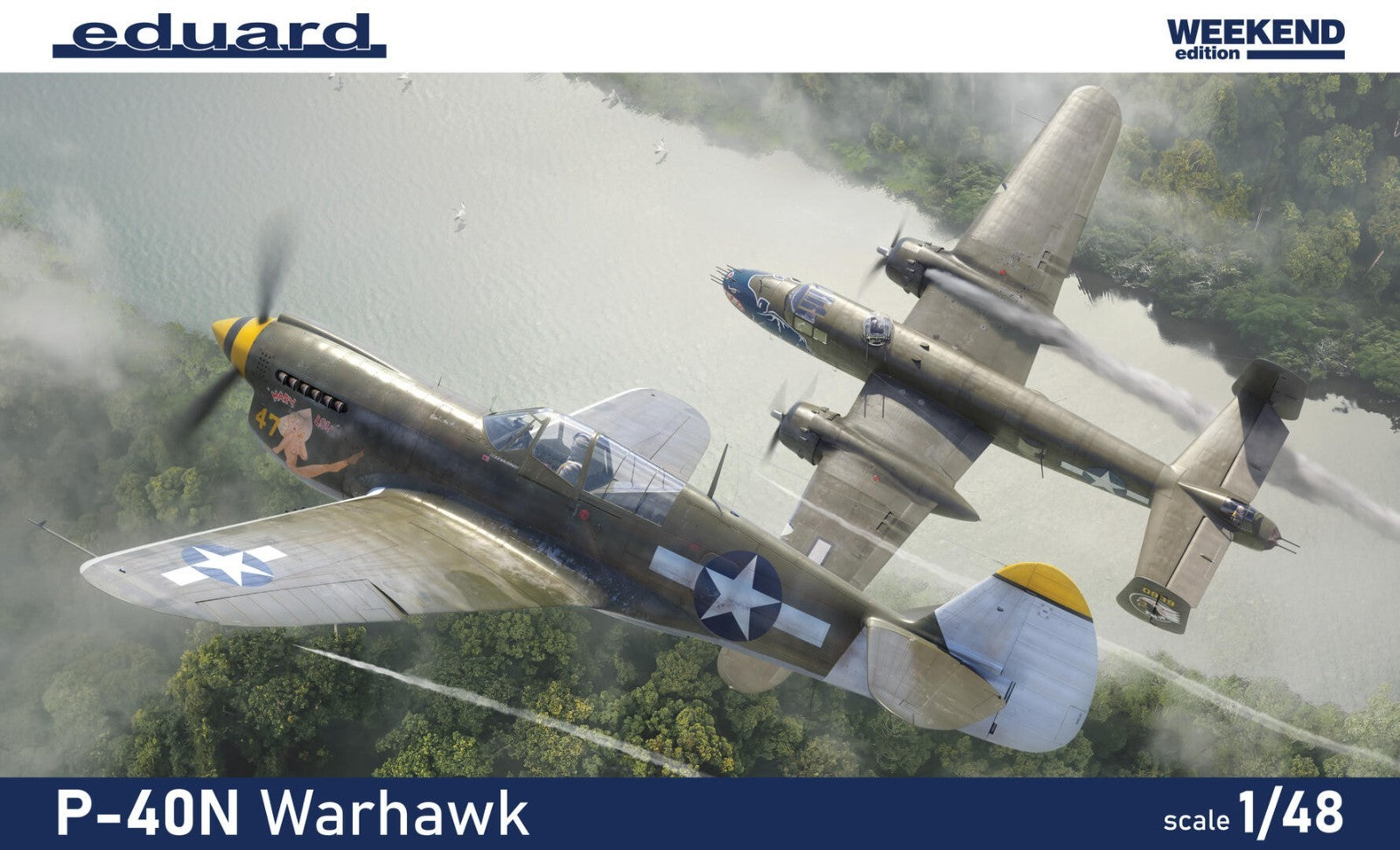 Eduard 1:48 Scale WWII Curtiss P-40N Warhawk Weekend Edition Model Kit - 84212