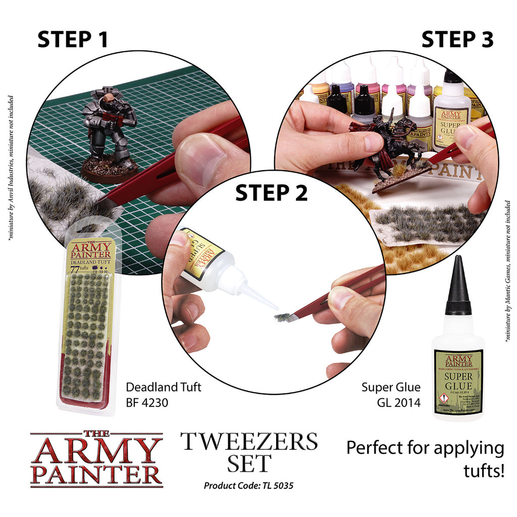 The Army Painter Miniature And Hobby Tweezer Set (2 Pieces) For Wargaming TL5035