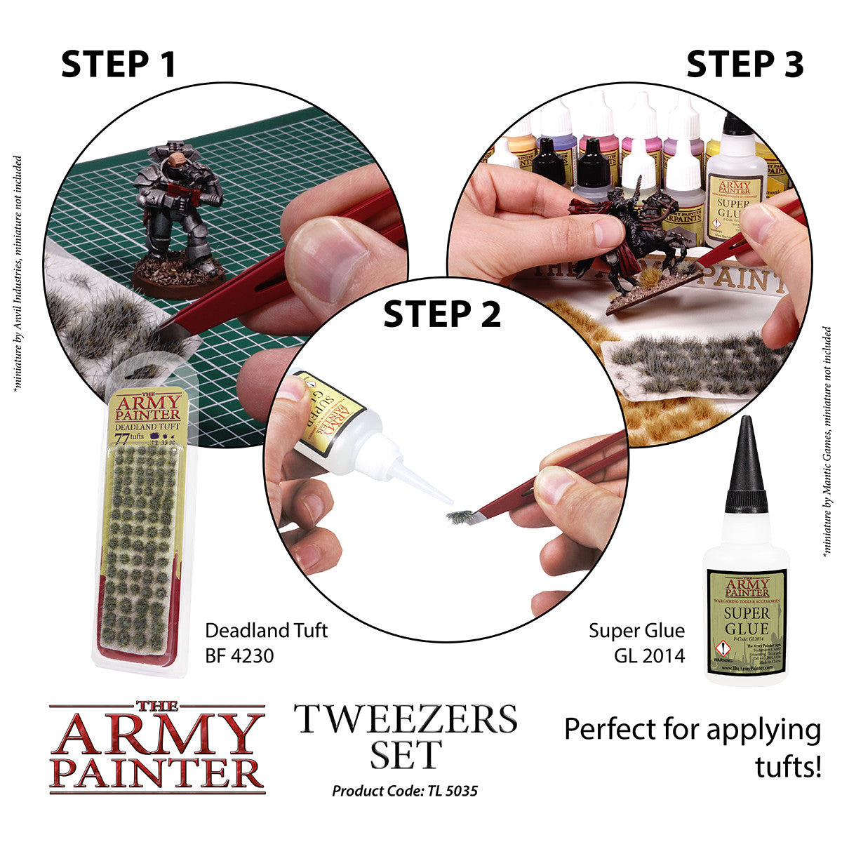 The Army Painter Miniature And Hobby Tweezer Set (2 Pieces) For Wargaming TL5035