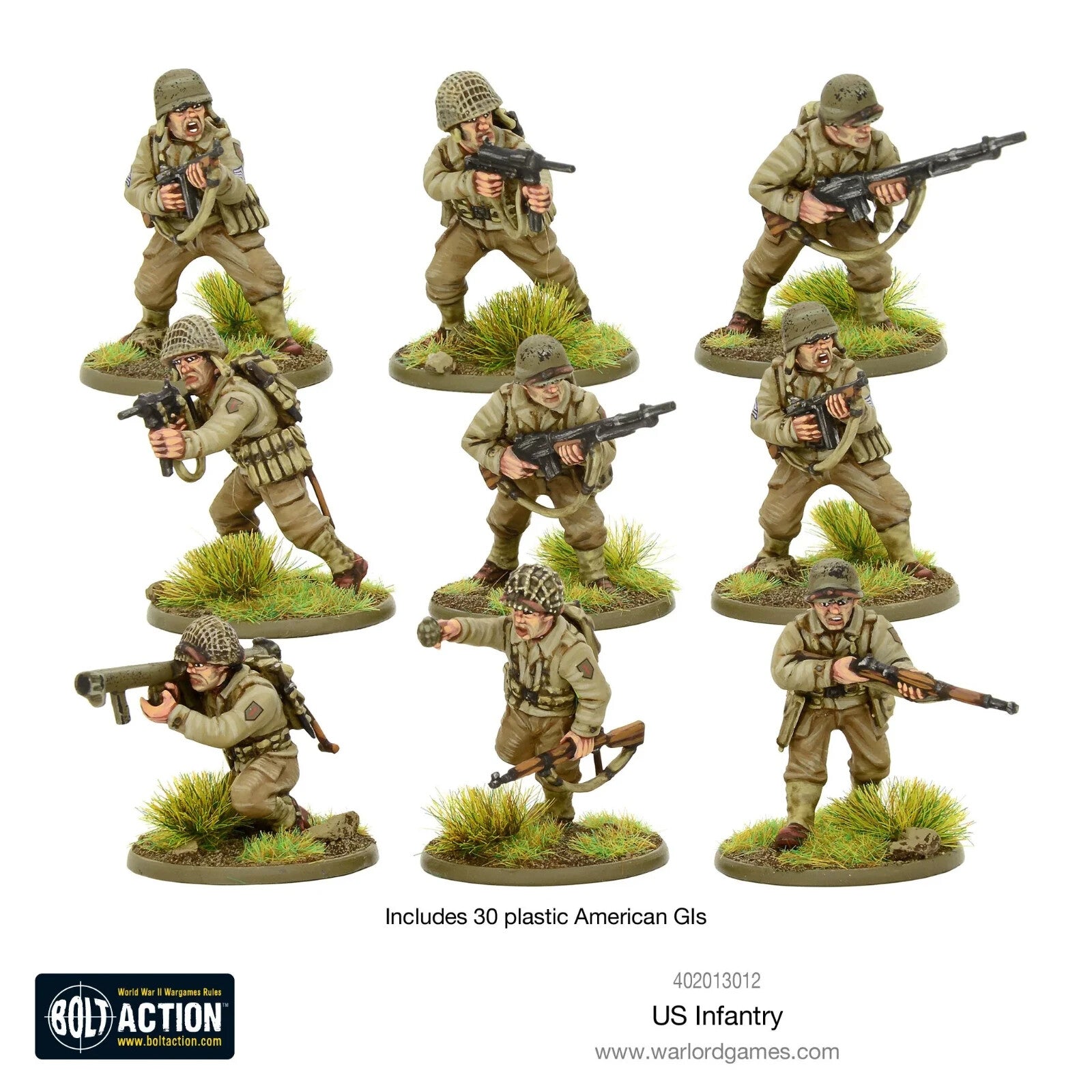 Warlord Games Bolt Action 1:56 Scale WWII US Infantry American GIs - (402013012)