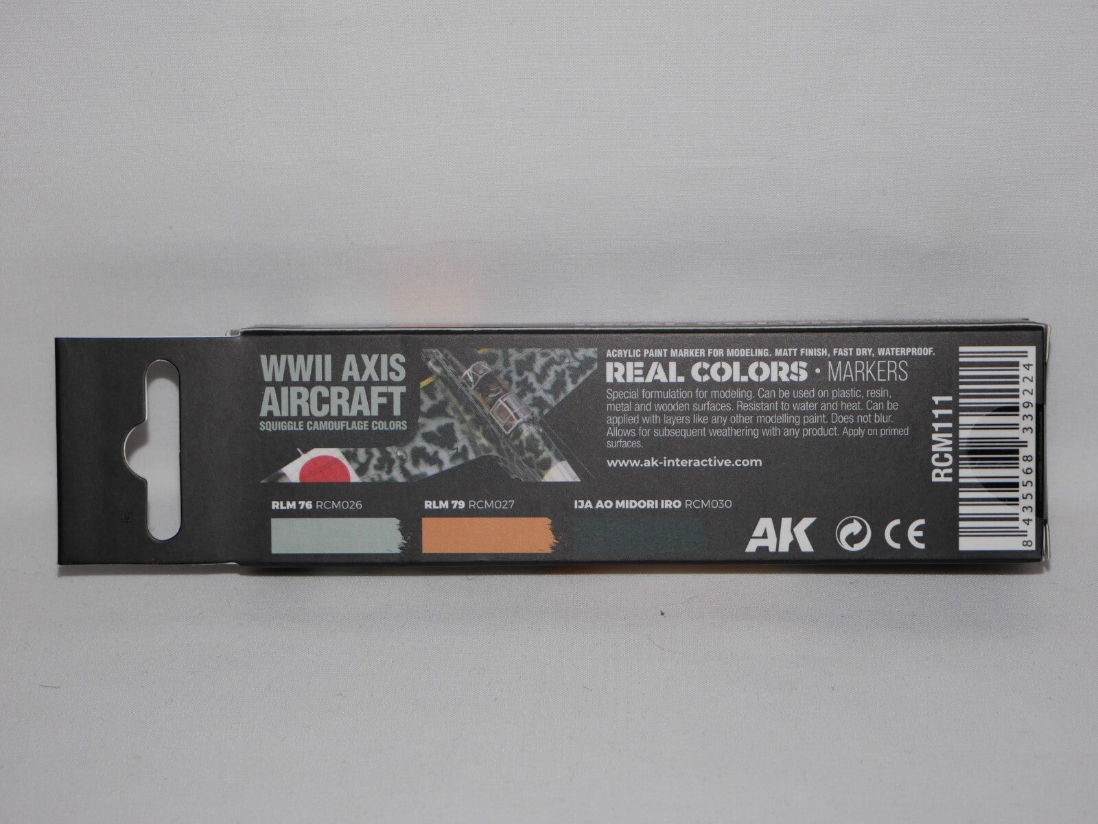 AK Interactive Real Color Markers WWII Axis Aircraft Squiggle Camo Colors RCM111