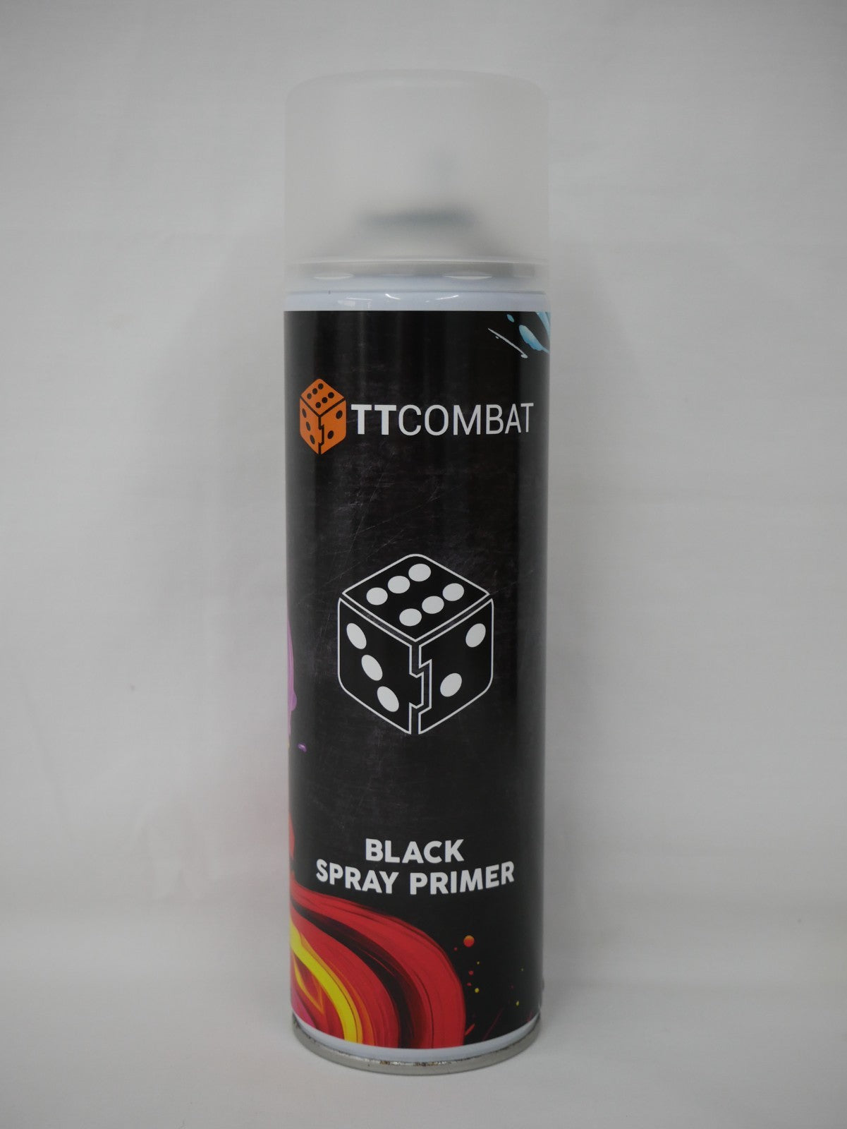 TTCombat Black V2 Plastic Scale Model Spray Primer 500ml Aerosol Can - TTAP-002