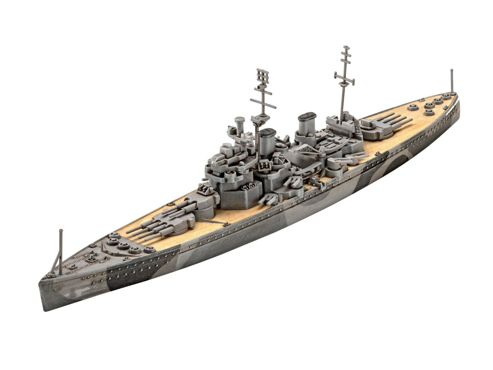 Revell 1:1200 HMS Duke of York WWII UK Battleship Model Kit Skill Level 4 05182