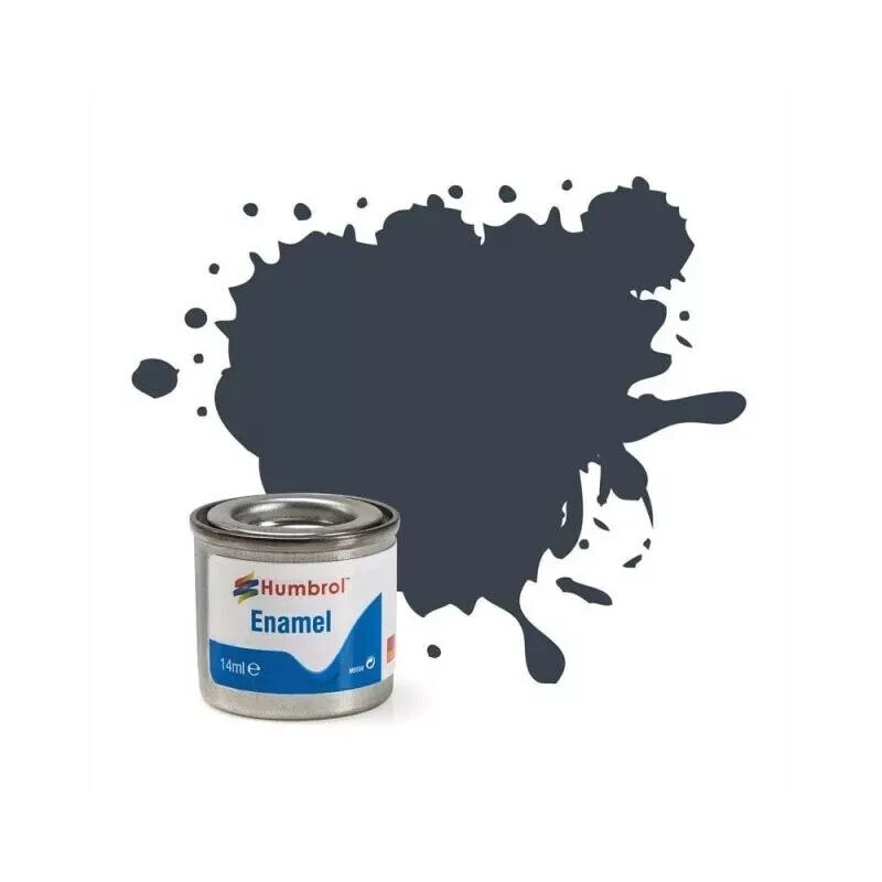Humbrol Scale Modelling Enamel Paints Matt Dark Grey No 32 (14ml) Tub - AA1506