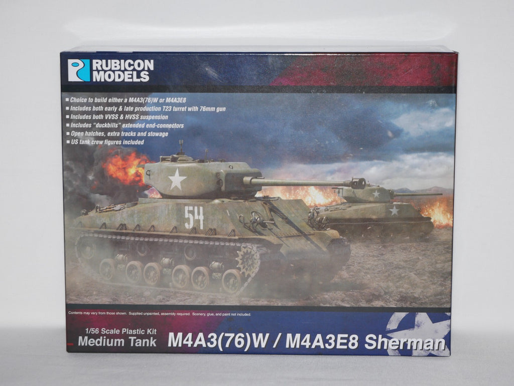Rubicon Models 1:56 (28mm) Scale WWII US M4A3(76)W / M4A3E8 Sherman - 280042
