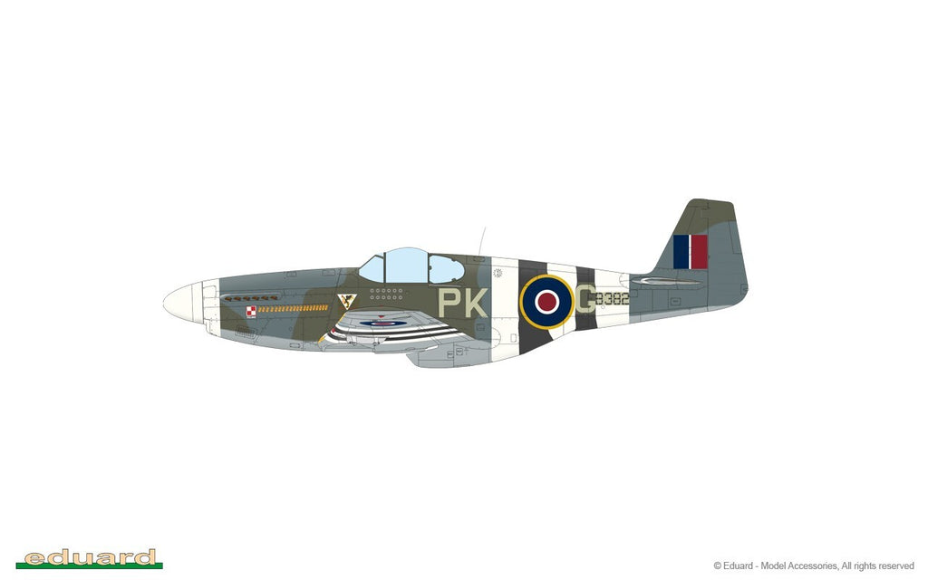 Eduard 1:48 Overlord D-Day P-51B Mustangs Limited Edition Dual Combo Set - 11181