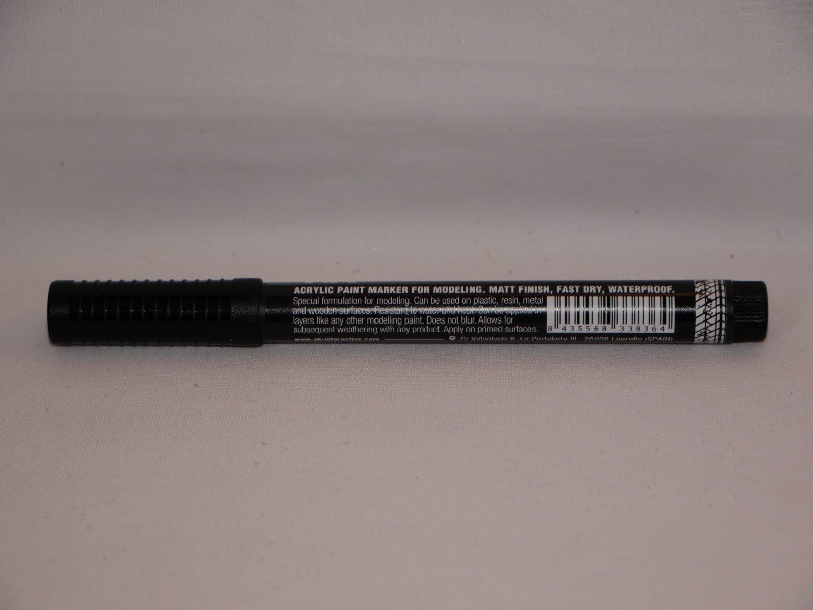 AK Interactive Real Colors Acrylic Fast Dry Marker Pens Dark Aluminium - RCM011