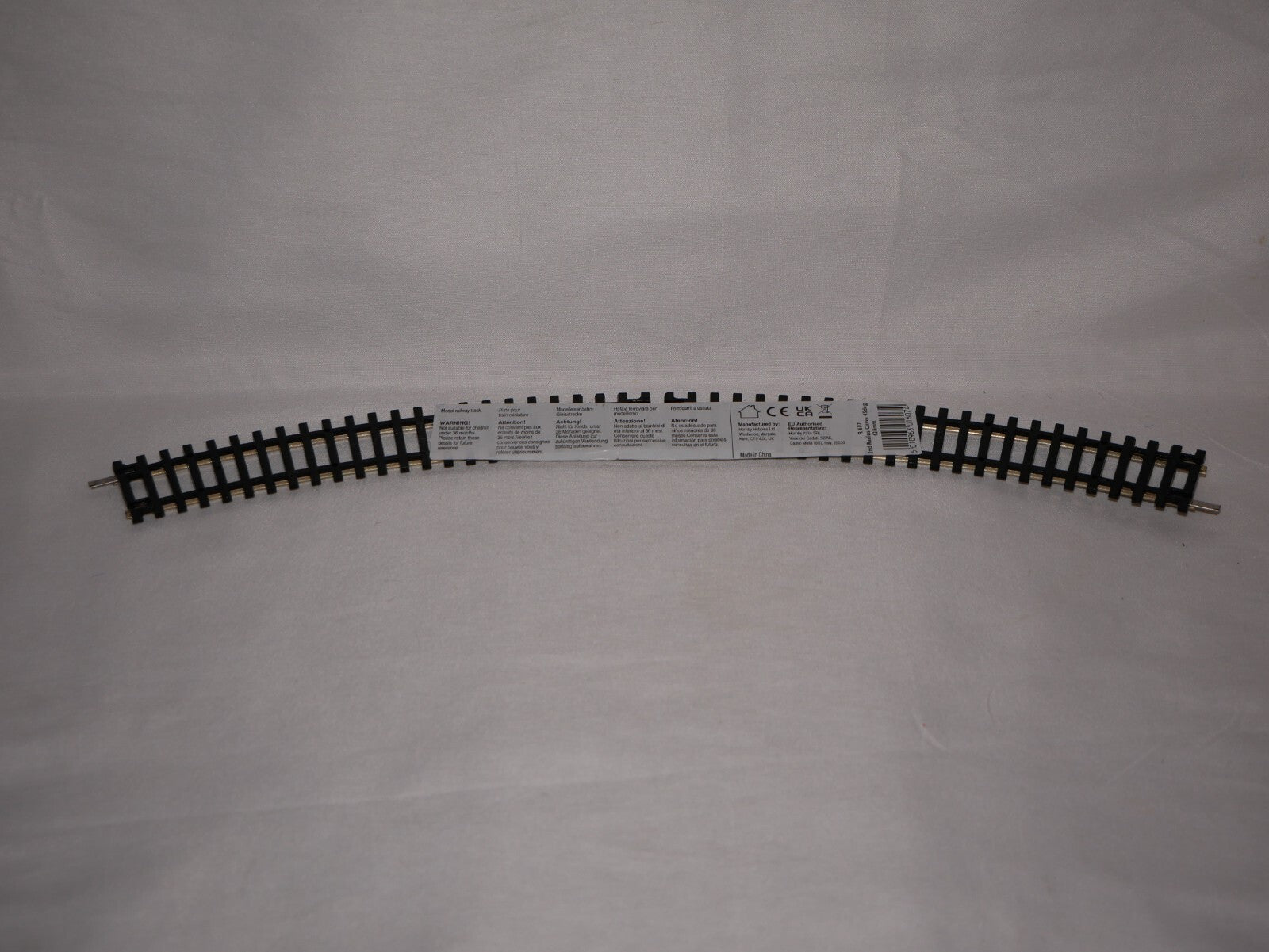 Hornby 1:76 Model Railway Track Single Piece 2nd Double Curve 45deg Radius R607