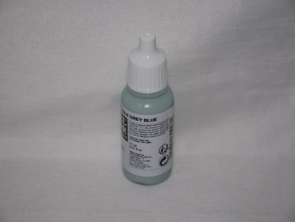 Vallejo Model Color Pale Grey Blue Acrylic 17ml/0.57 fl oz Dropper Bottle 70.907